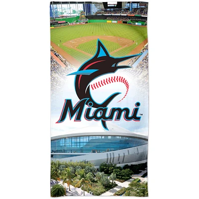 WinCraft Miami Marlins 30" x 60" Ballpark Spectra Beach Towel