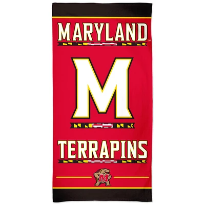 WinCraft Maryland Terrapins 30" x 60" Team Logo Spectra Beach Towel