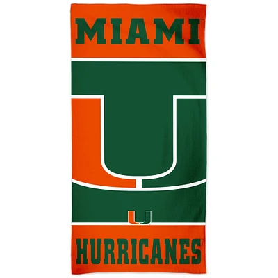 WinCraft Miami Hurricanes 30" x 60" Spectra Beach Towel