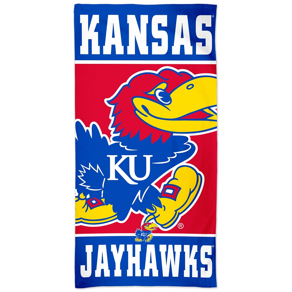 WinCraft Kansas Jayhawks 30" x 60" Spectra Beach Towel