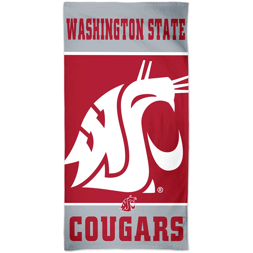 WinCraft Washington State Cougars 30" x 60" Team Logo Spectra Beach Towel