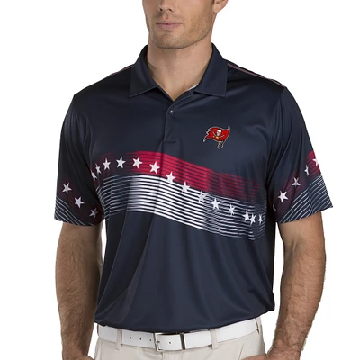 Tampa Bay Buccaneers Antigua Patriot Polo - Navy/White