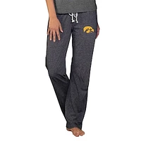 Women's Concepts Sport  Charcoal Iowa Hawkeyes Quest Knit Lightweight Pants