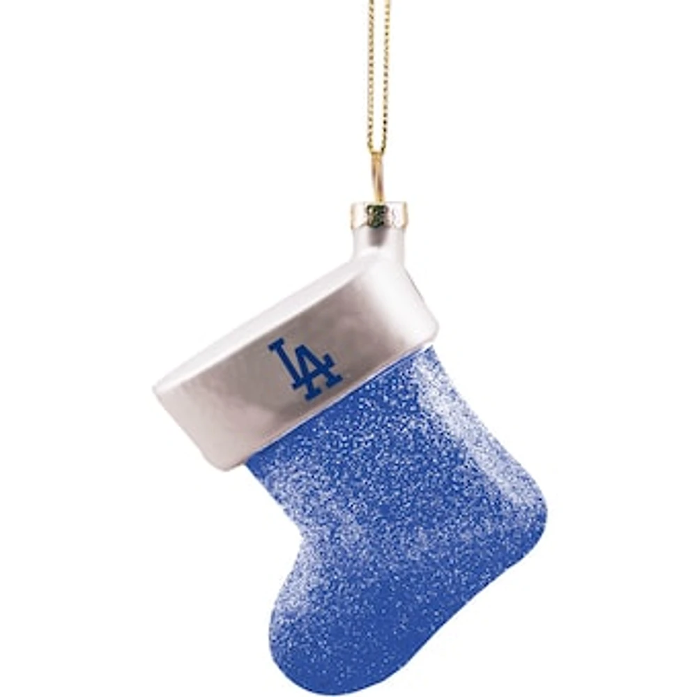 Los Angeles Dodgers Stocking Blown Glass Ornament