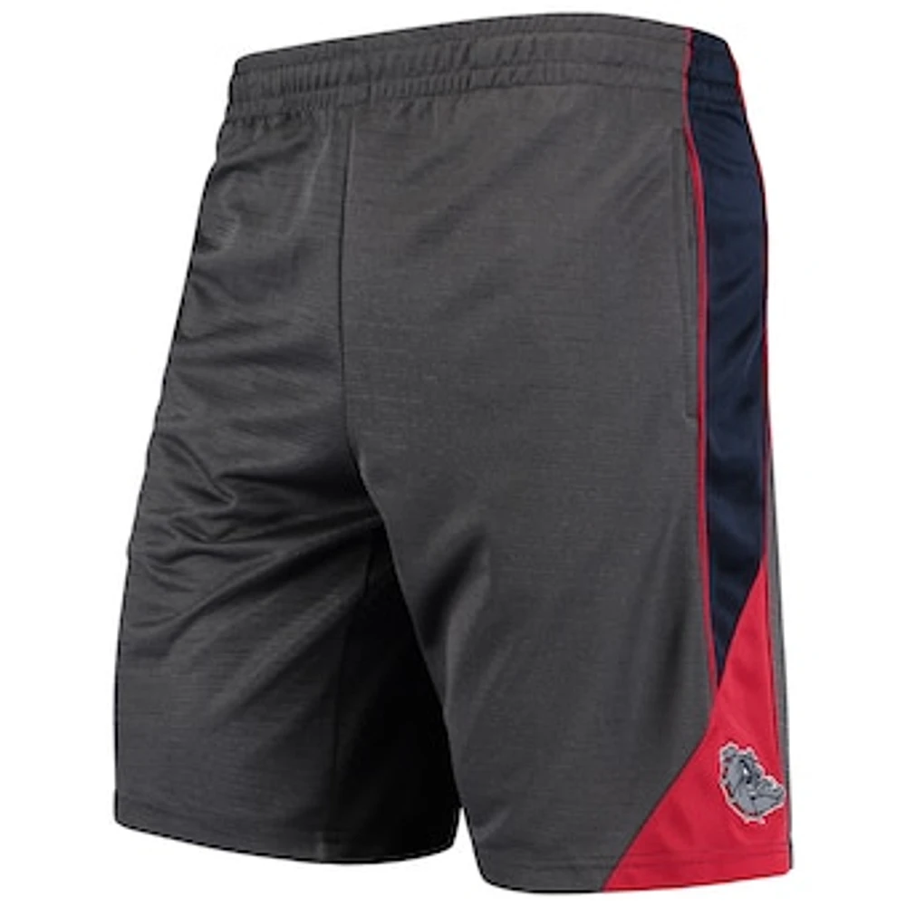 Men's Colosseum Charcoal Gonzaga Bulldogs Turnover Team Shorts