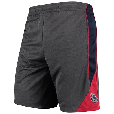 Men's Colosseum Charcoal Gonzaga Bulldogs Turnover Team Shorts