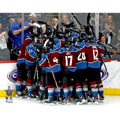 Colorado Avalanche Unsigned 2019 Stanley Cup Playoffs Game 6 Team Celebration vs. San Jose Sharks Photograph