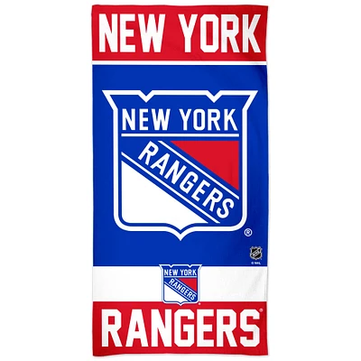 WinCraft New York Rangers 30" x 60" Striped Logo Beach Towel