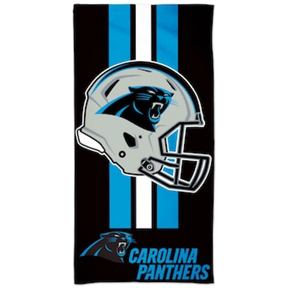 WinCraft Carolina Panthers 30" x 60" Striped Logo Beach Towel