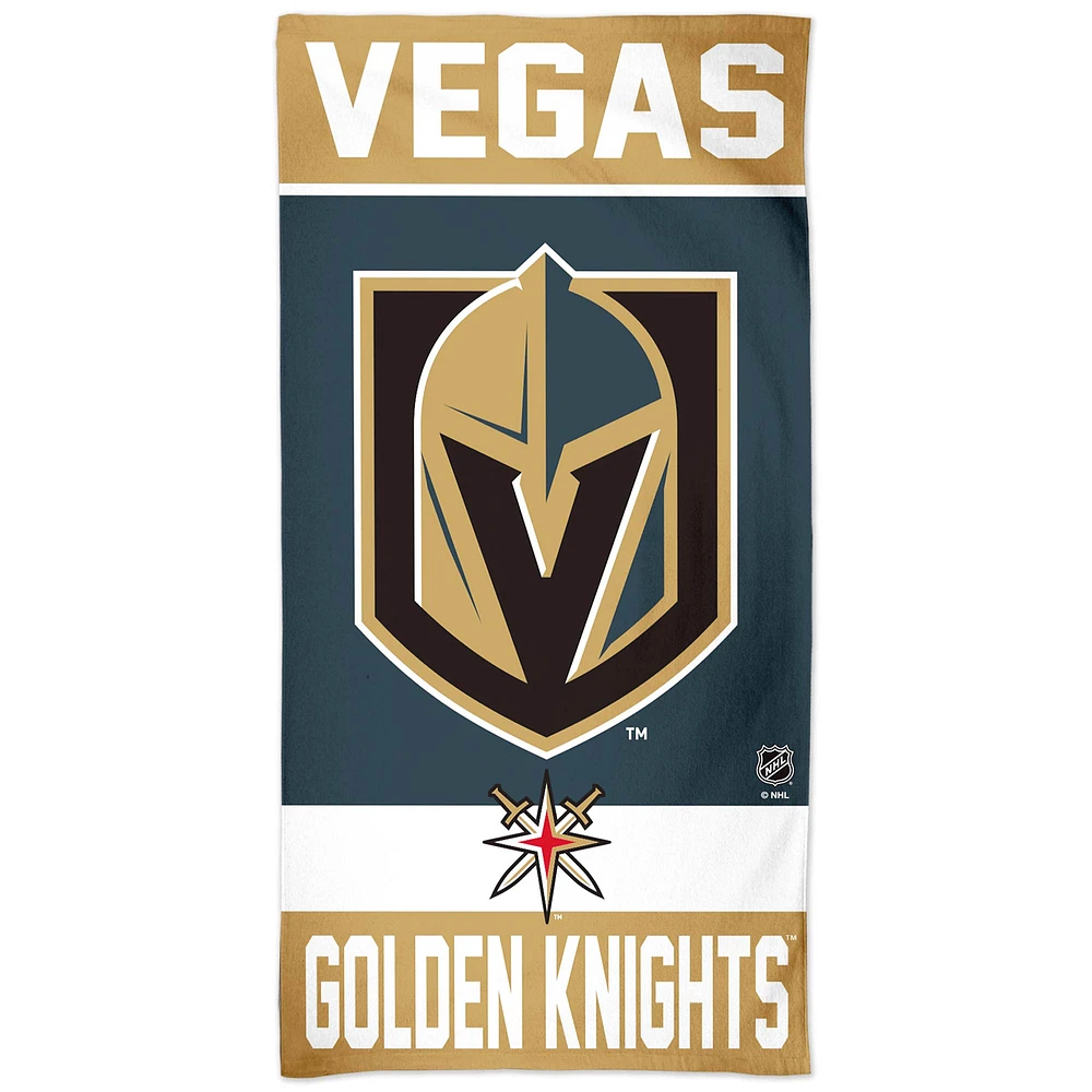 WinCraft Vegas Golden Knights 30" x 60" Striped Logo Beach Towel