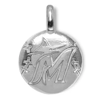 Women's Alex Woo Miami Marlins Sterling Silver Disc Charm