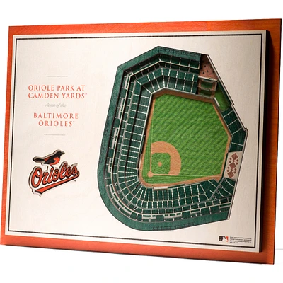 Baltimore Orioles 17'' x 13'' 5-Layer 3D StadiumViews Wall Art