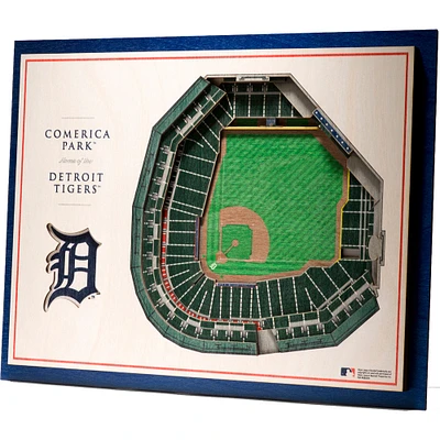 Detroit Tigers 17'' x 13'' 5-Layer 3D StadiumViews Wall Art