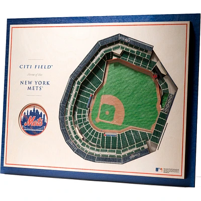 New York Mets 17'' x 13'' 5-Layer 3D StadiumViews Wall Art