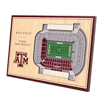 Texas A&M Aggies 14'' x 10.5'' 3D StadiumViews Desktop Display