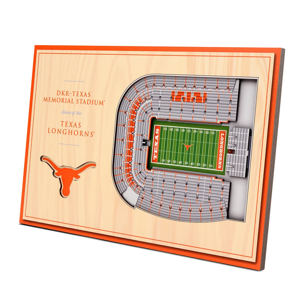 Texas Longhorns 14'' x 10.5'' 3D StadiumViews Desktop Display