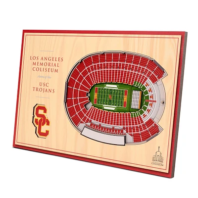 USC Trojans 14'' x 10.5'' 3D StadiumViews Desktop Display