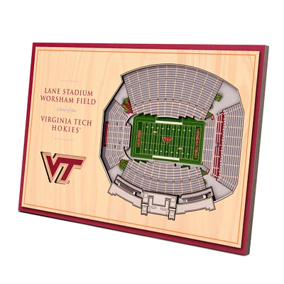 Virginia Tech Hokies 14'' x 10.5'' 3D StadiumViews Desktop Display