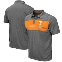 Men's Colosseum Heathered Charcoal Tennessee Volunteers Smithers Polo