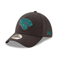 Men's New Era Graphite Jacksonville Jaguars Storm 39THIRTY Flex Hat