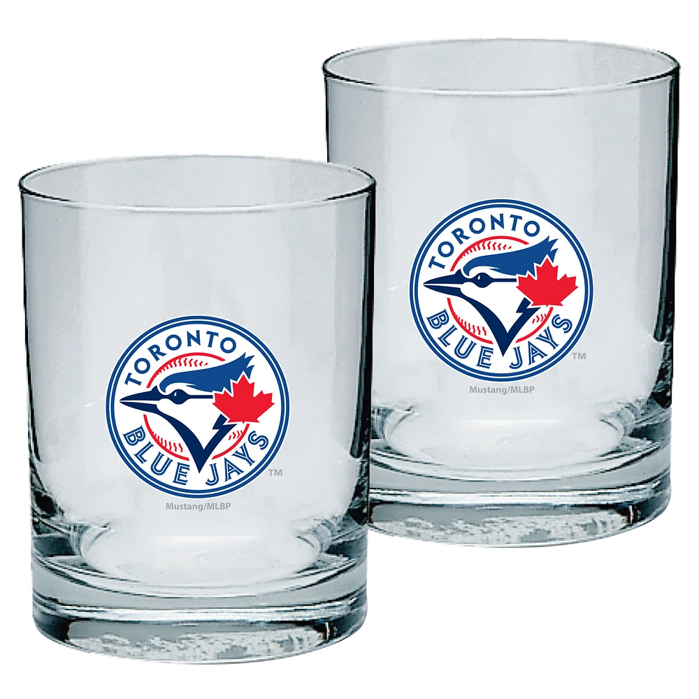 Toronto Blue Jays 2-Pack 13.5oz. Rocks Glass - Set