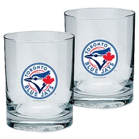 Toronto Blue Jays 2-Pack 13.5oz. Rocks Glass - Set