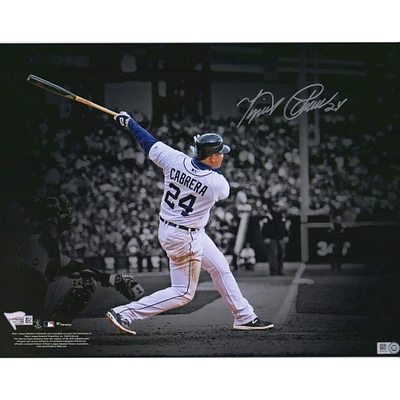 Miguel Cabrera Detroit Tigers Autographed 11" x 14" Spotlight Photograph