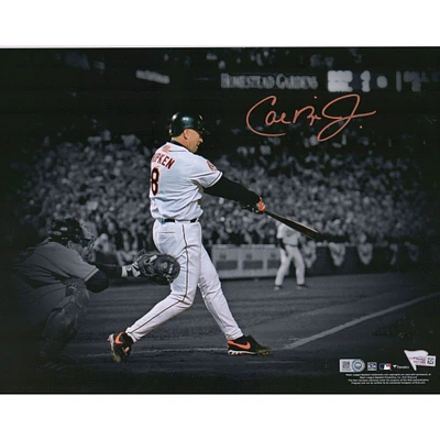 Cal Ripken Jr. Baltimore Orioles Autographed 11" x 14" Spotlight Photograph