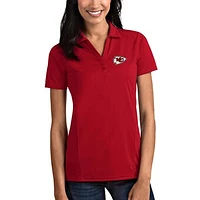 Women's Antigua Red Kansas City Chiefs Tribute Polo