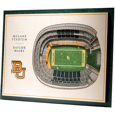 Baylor Bears 17'' x 13'' 5-Layer StadiumViews 3D Wall Art