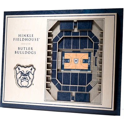 Butler Bulldogs 17'' x 13'' 5-Layer StadiumViews 3D Wall Art