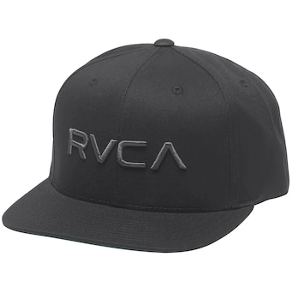 Men's RVCA Black Twill II Snapback - Hat