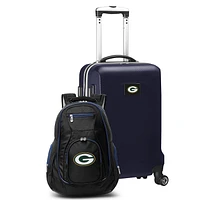 MOJO Navy Green Bay Packers 2-Piece Backpack & Carry-On Set