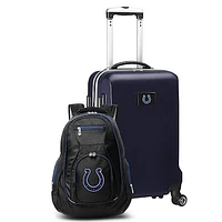 MOJO Navy Indianapolis Colts 2-Piece Backpack & Carry-On Set