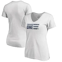 Women's White San Jose Earthquakes Americana Patriotic Club V-Neck T-Shirt