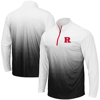 Men's Colosseum Gray Rutgers Scarlet Knights Magic Team Logo Quarter-Zip Jacket