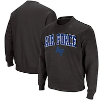 Men's Colosseum Charcoal Air Force Falcons Arch & Logo Sweatshirt