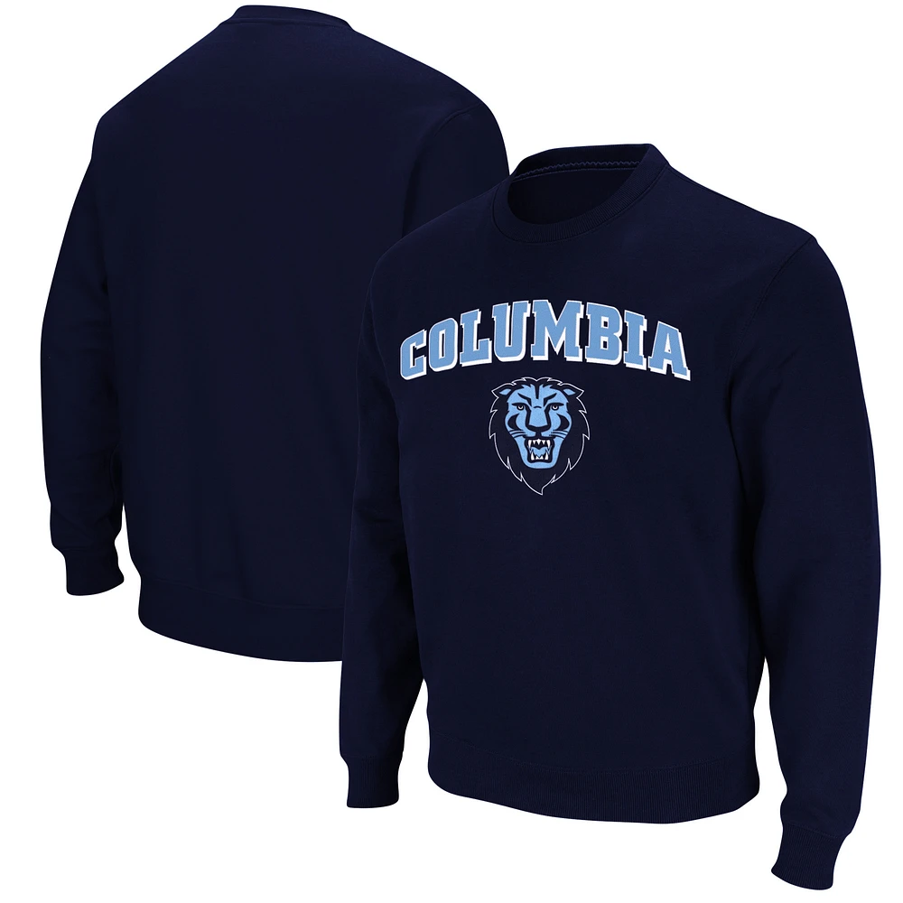 Men's Colosseum Navy Columbia University Arch & Logo Sweatshirt