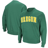 Men's Colosseum Green Oregon Ducks Arch & Logo Sweatshirt