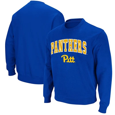 Men's Colosseum Royal Pitt Panthers Arch & Logo Sweatshirt