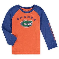 Toddler Colosseum Heathered Orange Florida Gators Long Sleeve Raglan T-Shirt