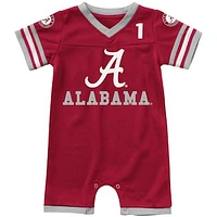 Infant Colosseum Crimson Alabama Tide Bumpo Football Romper