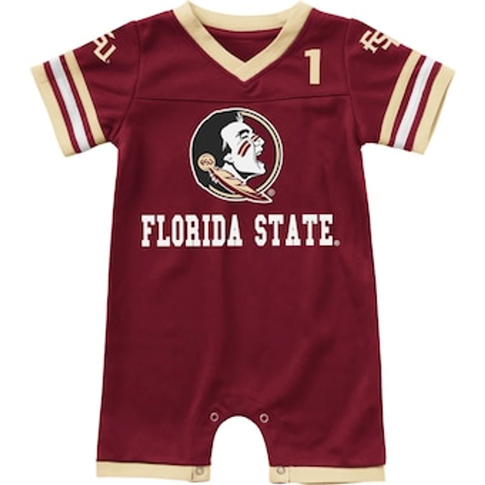 Infant Colosseum Garnet Florida State Seminoles Bumpo Football Romper