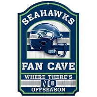 WinCraft Seattle Seahawks 11'' x 17'' Fan Cave Antique Inspired Wood Sign
