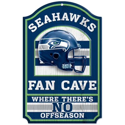 WinCraft Seattle Seahawks 11'' x 17'' Fan Cave Antique Inspired Wood Sign