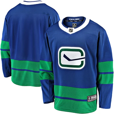 Men's Fanatics Royal Vancouver Canucks Alternate Premier Breakaway Jersey