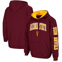 Youth Colosseum Maroon Arizona State Sun Devils 2-Hit Team Pullover Hoodie