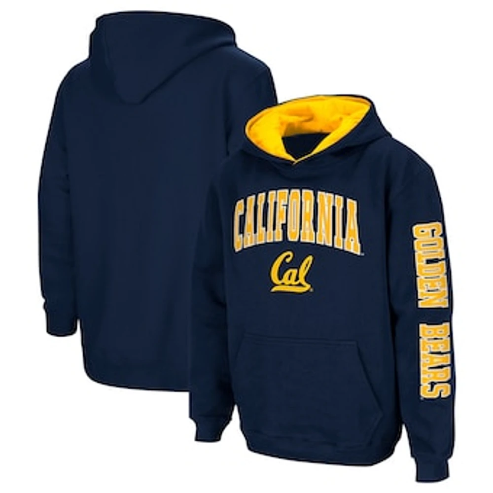 Youth Colosseum Navy Cal Bears 2-Hit Team Pullover Hoodie