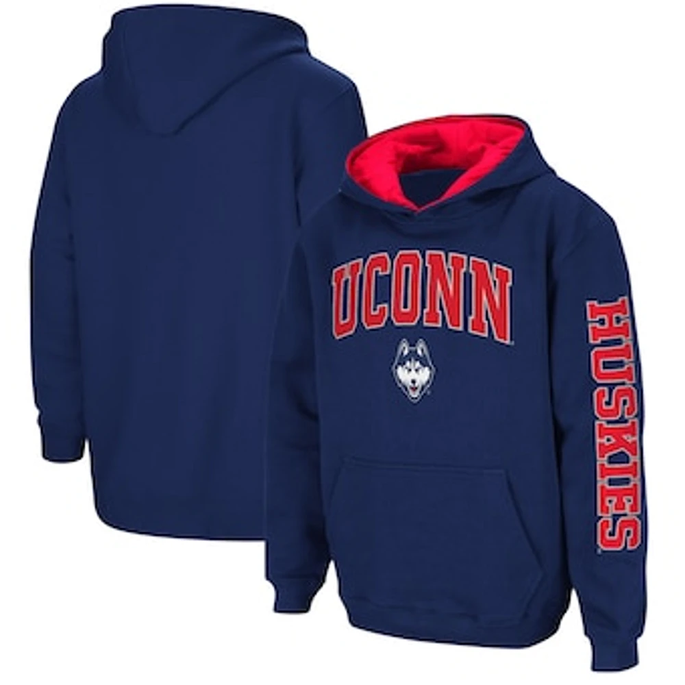 Youth Colosseum Navy UConn Huskies 2-Hit Team Pullover Hoodie