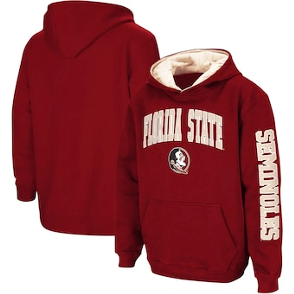 Youth Colosseum Garnet Florida State Seminoles 2-Hit Team Pullover Hoodie